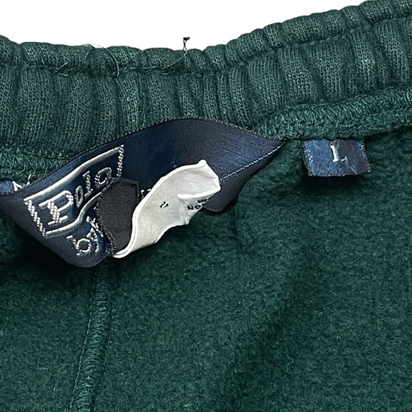 Vintage 90s POLO Ralph Lauren Sweatpants Dark Green sz L/XL - Picture 7 of 7